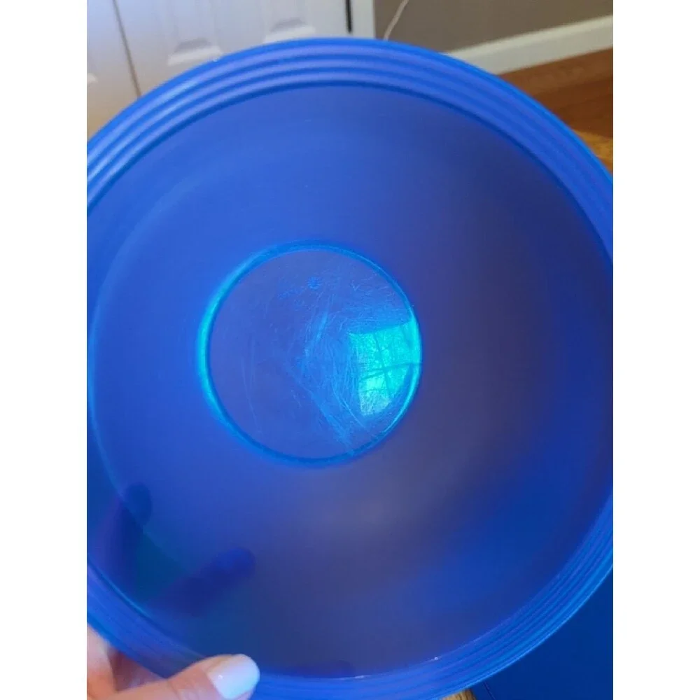 Tupperware Set of Two Plastic Storage Bowls in Teal and Blue 2.5L